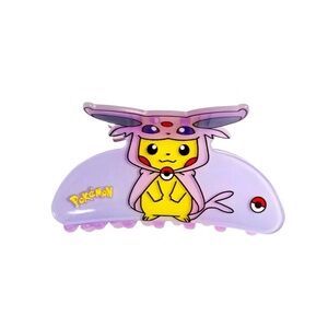 3 For $35 Pokemon Espeon Pikachu Hair Claw Acrylic Acetate Hair Clip Accessories